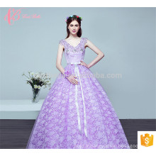 Royal violet Alibaba Plus Size Chine Robe de soirée à carreaux colorés et aigus en robe de soirée